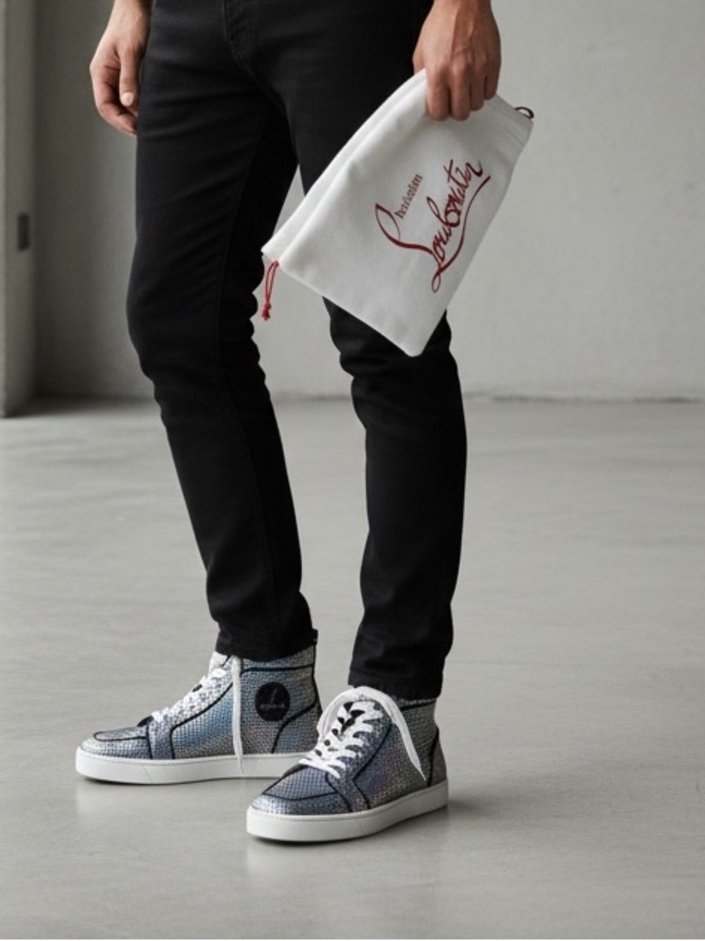 Rare Christian louboutin hightop sneakers 41.5